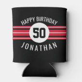 ハッピーバースデースポーツストライプジャージーの名前と年齢 缶クーラー (裏面)