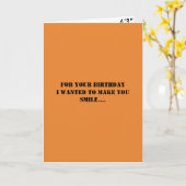 ハッピーバースデースマイルトランプムショットモロン45 カード (黄色い花)