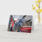 ハッピーバースデースマイルミュール カード (黄色い花)