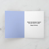 ハッピーバースデースマスクの顔猫 シーズンカード (内部)