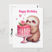 ハッピーバースデースロース ポストカード (正面/裏面)