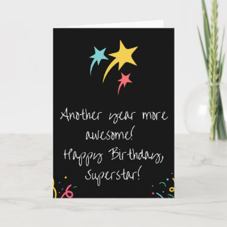 ハッピーバースデースーパースター カード