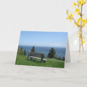 ハッピーバースデーセントジョージベンチ カード (黄色い花)