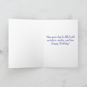 ハッピーバースデーセントベルナードパピードッグカード カード (内部)