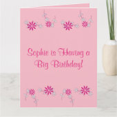 ハッピーバースデーソフィー！(名前) カード (正面)