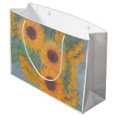 ハッピーバースデーソフトヒマワリ ラージペーパーバッグ (裏面アングル)