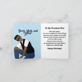 ハッピーバースデーソンアフリカアメリカ カード (内部)