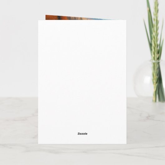 ハッピーバースデーソンウォーターカラーベアーバイストリーム カード (裏面)