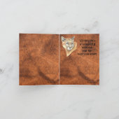 ハッピーバースデーソンクーガー、プーマ、マウンテンライオンアニ カード (内部)