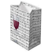 ハッピーバースデーソングとワイン ミディアムペーパーバッグ (正面アングル)