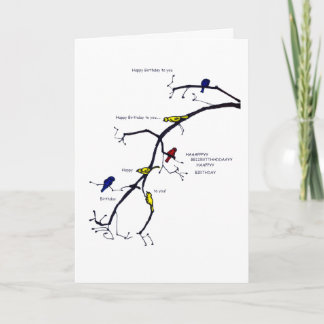 ハッピーバースデーソングカード サンキューカード