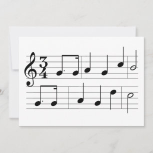 ハッピーバースデーソングミュージックノートシートミュージック カード