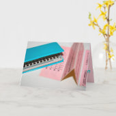 ハッピーバースデーソングヴィンテージ電子玩具カード カード (黄色い花)