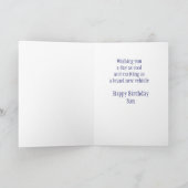 ハッピーバースデーソンニューカーエキサイティングカード カード (内部)