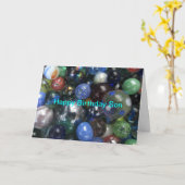 ハッピーバースデーソンマーブルズカード カード (黄色い花)