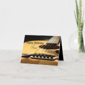 ハッピーバースデーソン!アコースティックギター写真 シーズンカード (正面)