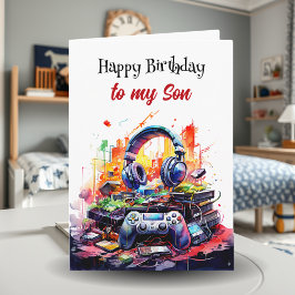 ハッピーバースデーソン | ビデオゲームのテーマ カード