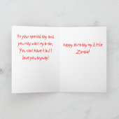 ハッピーバースデーゾンビ カード (内部)