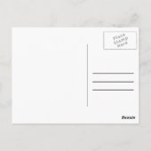 ハッピーバースデータイポグラフィケーキはがき ポストカード (裏面)