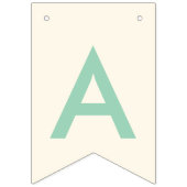 ハッピーバースデータイポグラフィフェイク金ゴールドスター&ストライプ バンティングフラッグ (第3の旗)