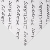 ハッピーバースデータイポグラフィモダンおもしろい祝 薄葉紙 (詳細)