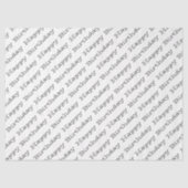 ハッピーバースデータイポグラフィモダンおもしろい祝 薄葉紙 (正面)