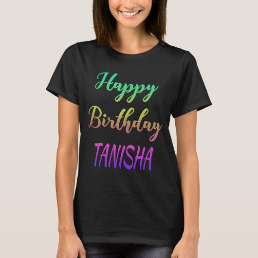 ハッピーバースデータニシャアイディア Tシャツ (正面)