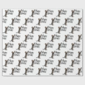 ハッピーバースデータビーキャットおもしろい ラッピングペーパー (フラット)