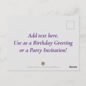 ハッピーバースデーダイヤモンド ポストカード (裏面)