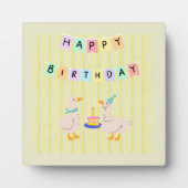 ハッピーバースデーダクリングバナー フォトプラーク (正面)