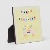 ハッピーバースデーダクリングバナー フォトプラーク (正面)