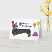 ハッピーバースデーダシュント カード (黄色い花)