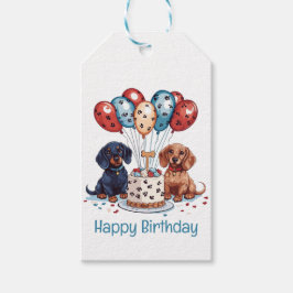 ハッピーバースデーダシュンドドッグス ギフトタグ