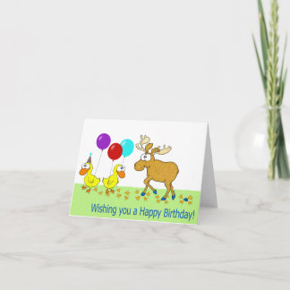 ハッピーバースデーダックダックムース カード
