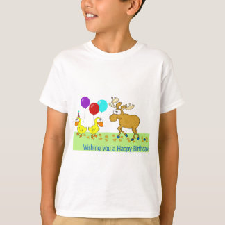 ハッピーバースデーダックダックムースTシャツ Tシャツ
