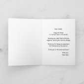 ハッピーバースデーダディカスタムカード文字 カード (内部)