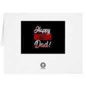 ハッピーバースデーダディパパ父の日 (裏面横)