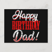 ハッピーバースデーダディパパ父の日 エンクロージャーカード (裏面)