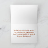 ハッピーバースデーダディーカード カード (内部)