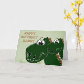 ハッピーバースデーダディーカード カード (黄色い花)