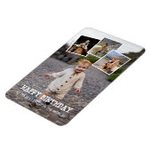 ハッピーバースデーダディーフォトコラージュ マグネット (左側)