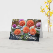 ハッピーバースデーダリアバラトスカノ#1カード カード (黄色い花)