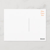 ハッピーバースデーダルマチアンパピードッグオレンジポストカード ポストカード (裏面)