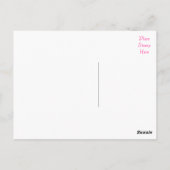 ハッピーバースデーダルマチアンパピードッグピンク葉書 ポストカード (裏面)