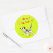 ハッピーバースデーダルマ ラウンドシール (封筒)
