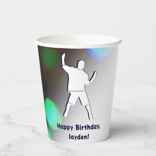 ハッピーバースデーダンスパーティーライト 紙コップ (裏面)