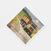 ハッピーバースデーダンプトラック スタンダードランチョンナプキン (角)