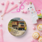 ハッピーバースデーダンプトラック ペーパーボウル (パーティー)