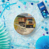 ハッピーバースデーダンプトラック ペーパーボウル (パーティー)