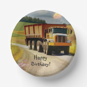 ハッピーバースデーダンプトラック ペーパーボウル